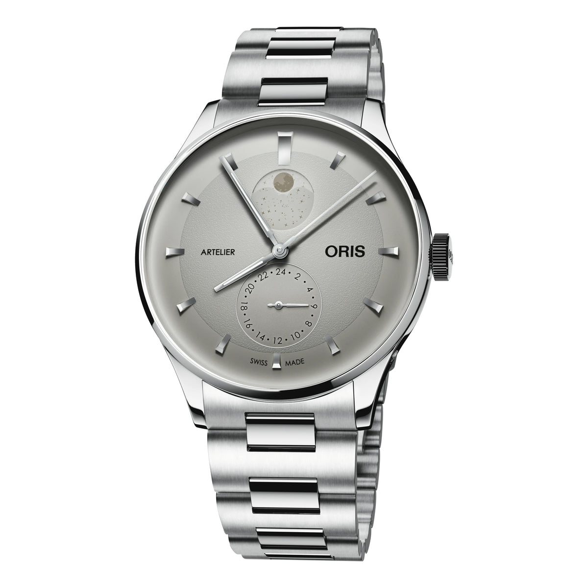 Oris Artelier Complication 39.50MM Ivory Dial Moonphase Watch