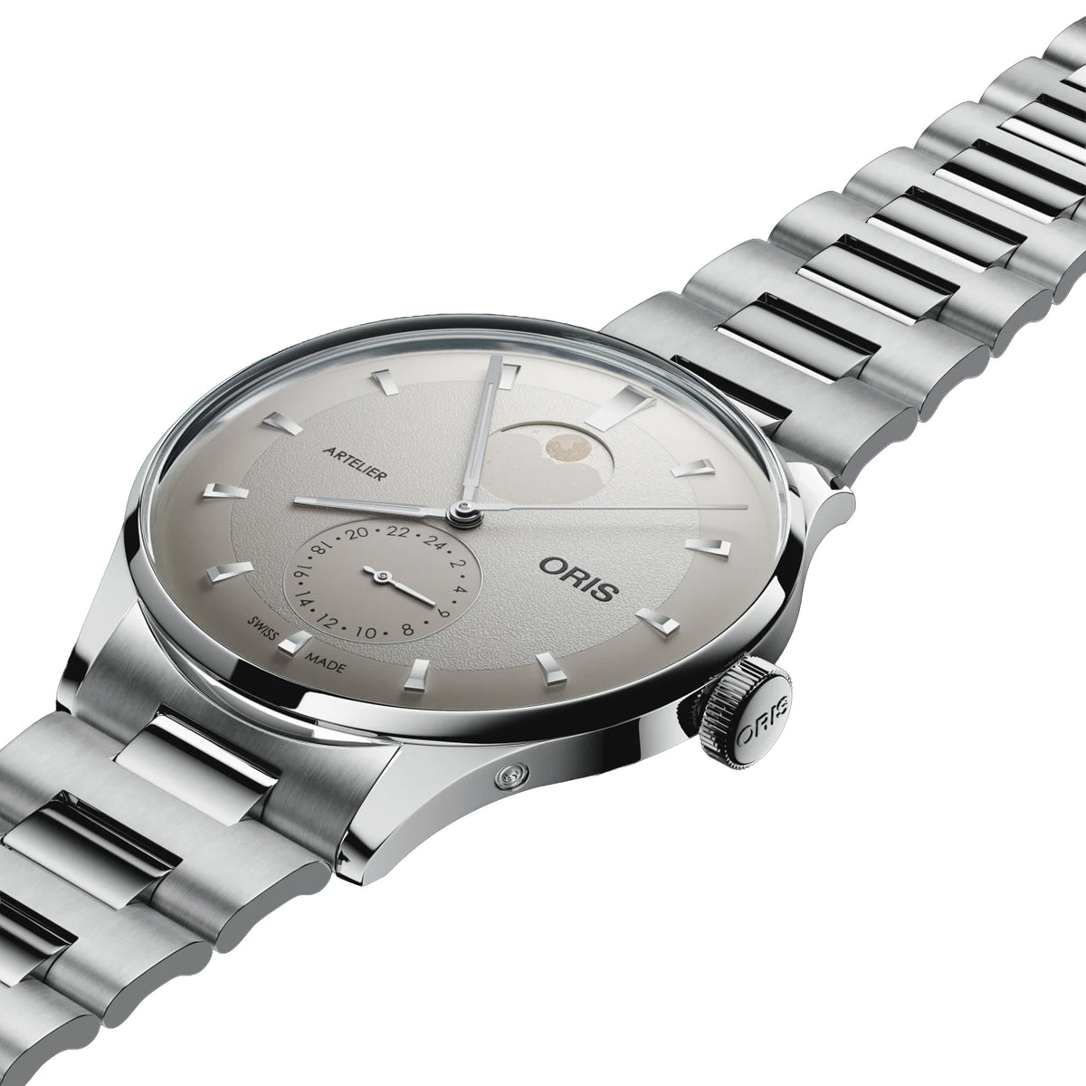 Oris Artelier Complication 39.50MM Ivory Dial Moonphase Watch