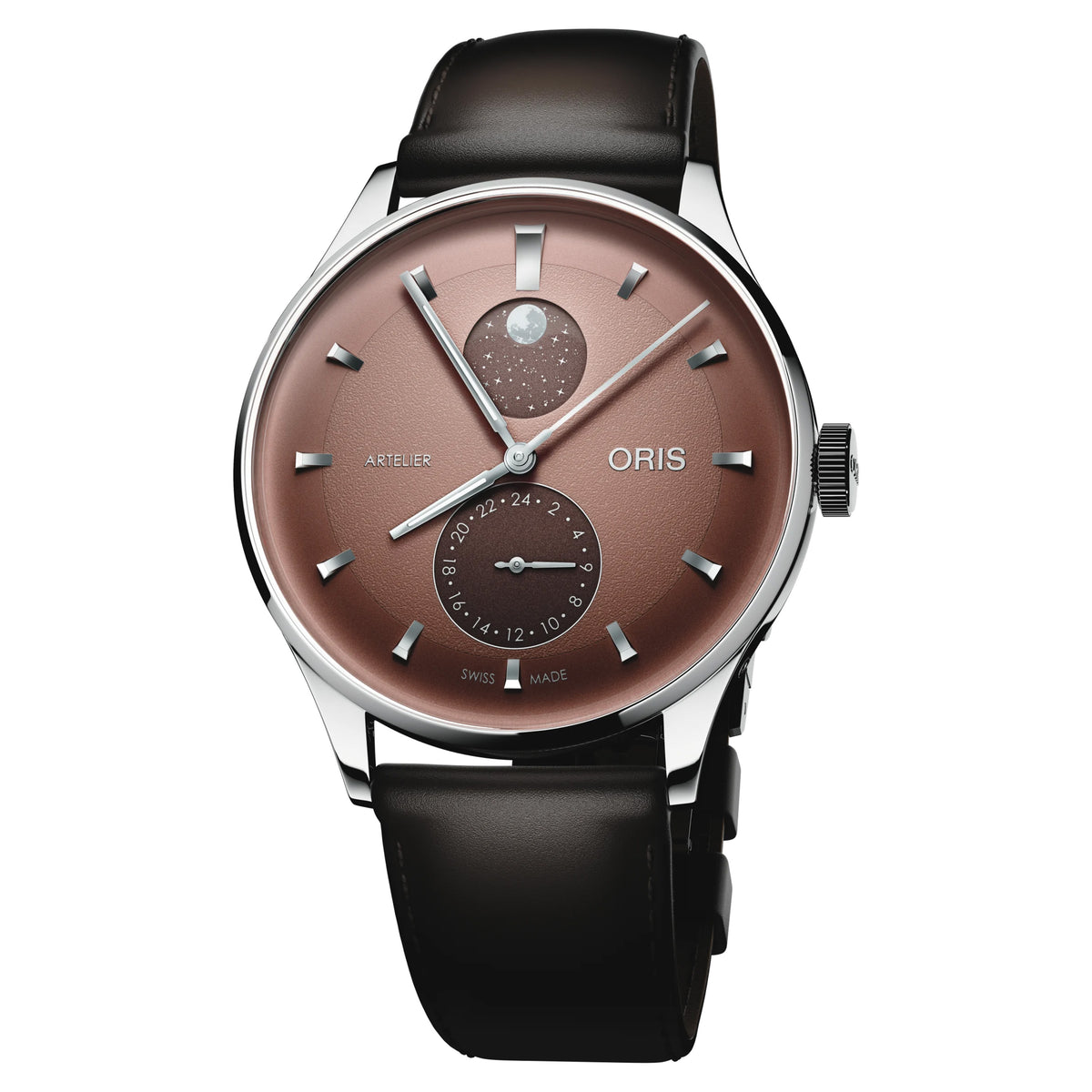 Oris Artelier Complication 39.50MM  Chestnut Dial Automatic Watch