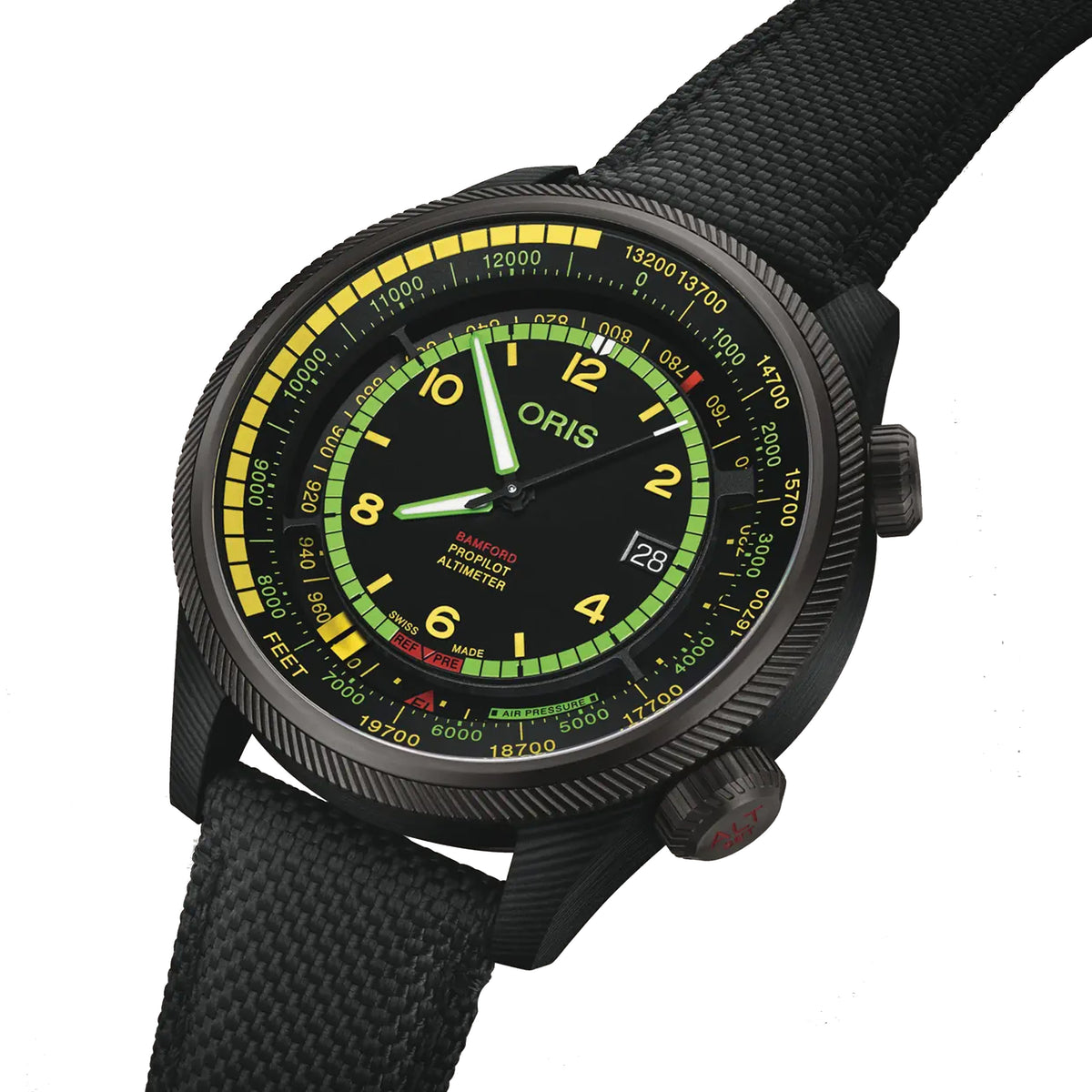 Oris 47mm Altimeter Bamford X BWD Limited Edition Carbon Fiber Watch Limited
