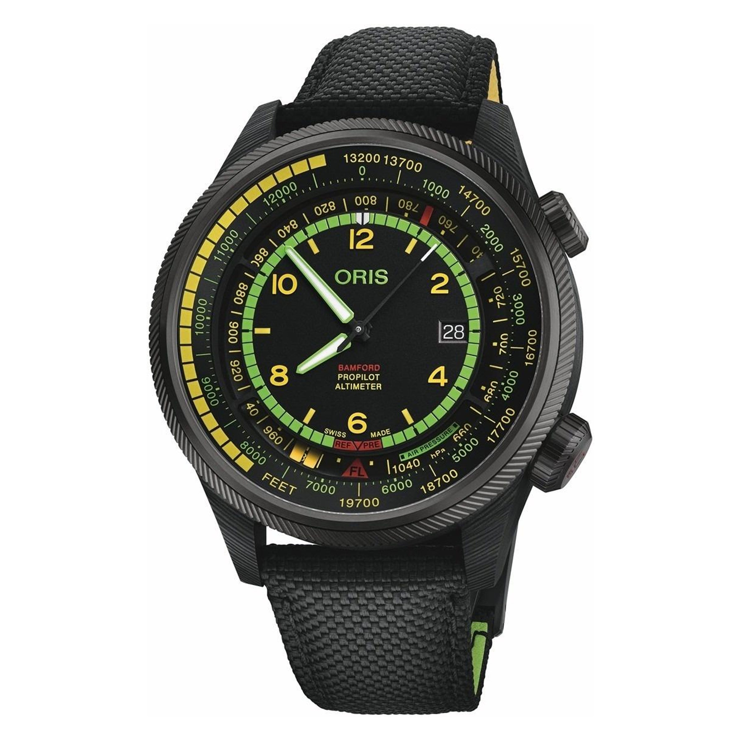 Oris 47mm Altimeter Bamford X BWD Limited Edition Carbon Fiber Watch Limited