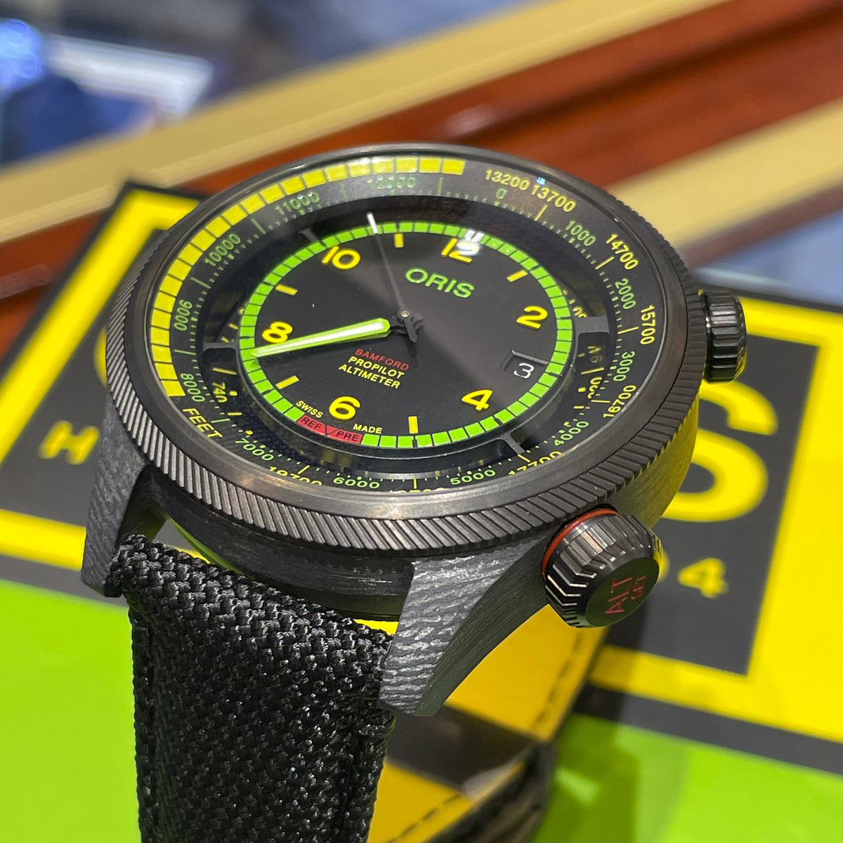 Oris 47mm Altimeter Bamford X BWD Limited Edition Carbon Fiber Watch Limited