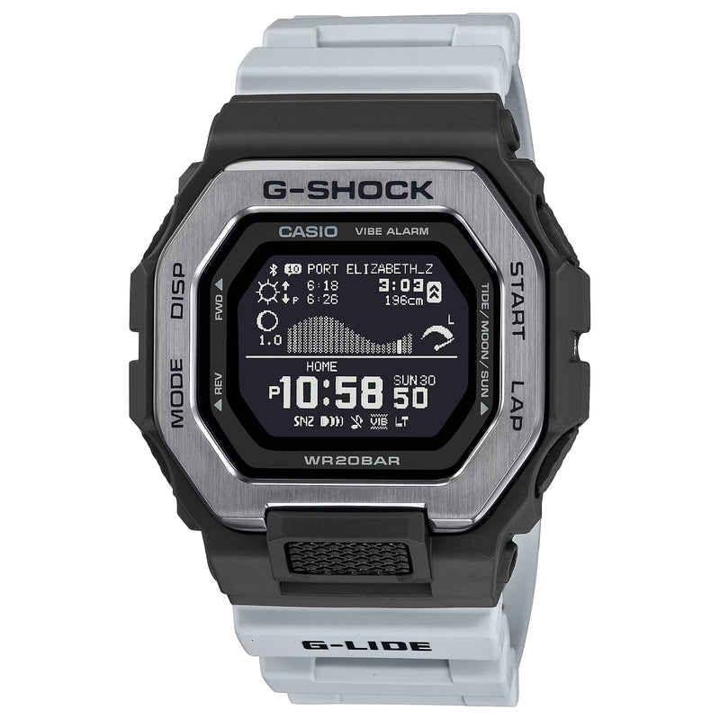 Casio G-SHOCK G-LIDE GBX-100TT-8 Grey Monochrome Surf Surfer Men's Tide Watch