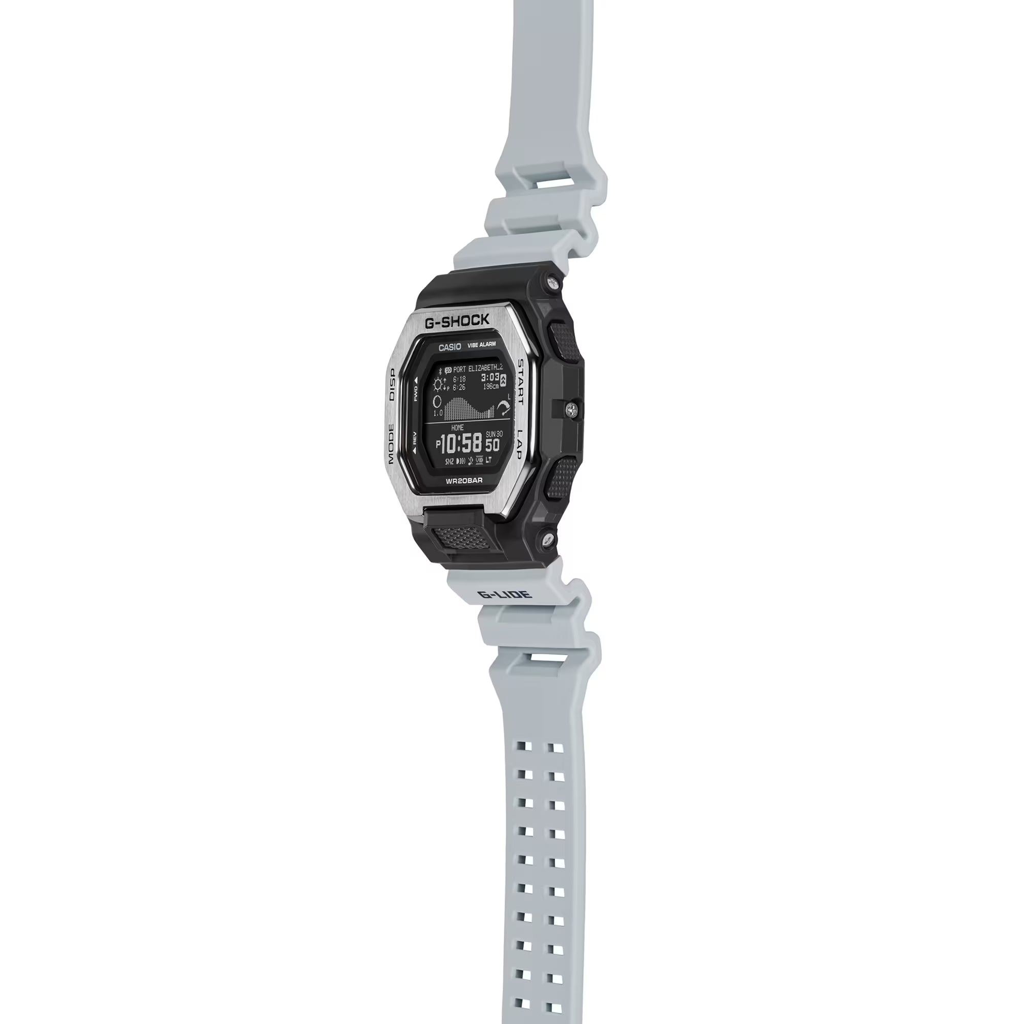 Casio G-SHOCK G-LIDE GBX100TT-8 Grey Monochrome Surf Surfer Men's Tide Watch