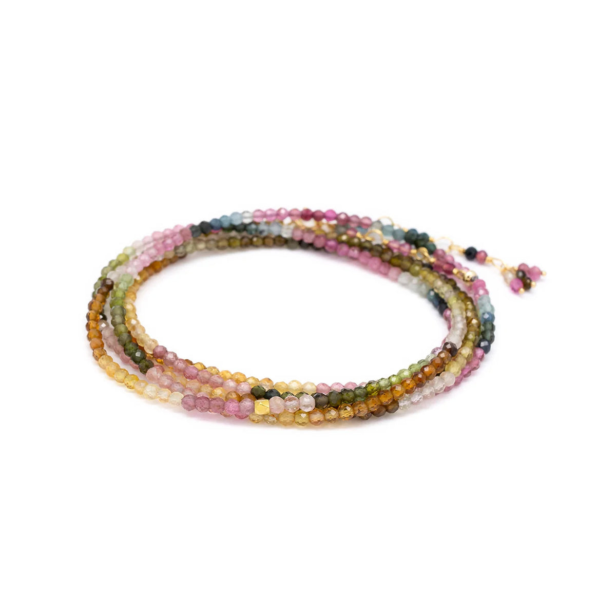 Anne Sportun Watermelon Tourmaline Wrap Bracelet Necklace