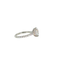 Platinum Hidden Halo 3.34 Carat Round Diamond Engagement Ring