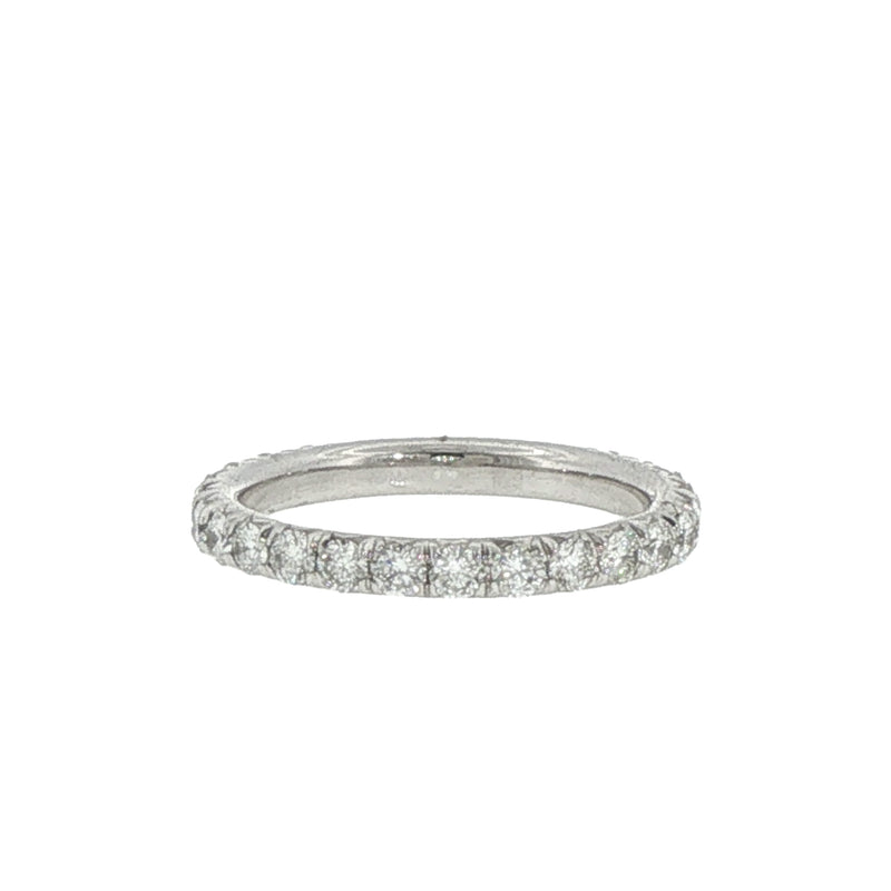 JB Star Platinum Round Diamond Eternity Band - NAGI