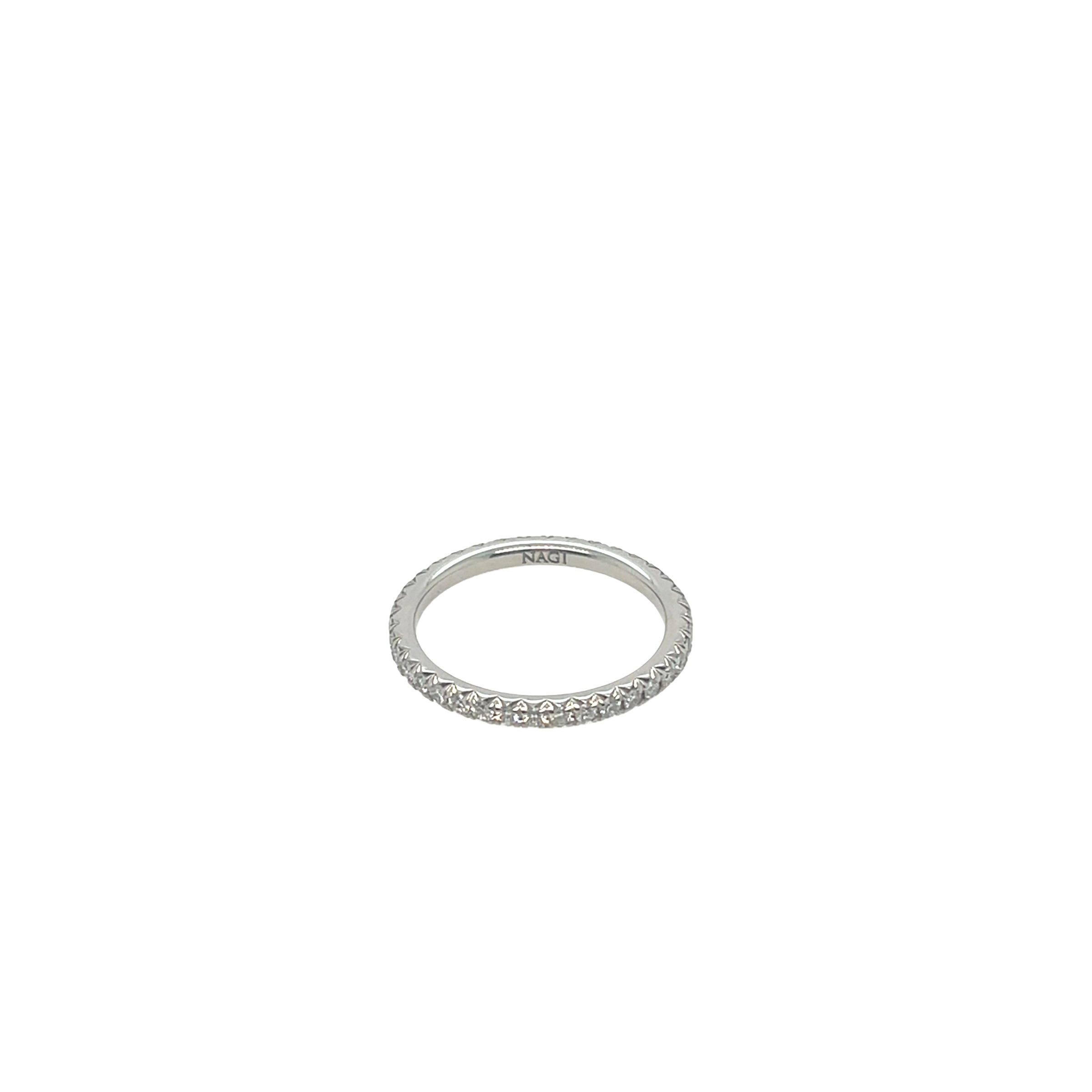Platinum Cutdown Eternity Diamond Band .65 Carats