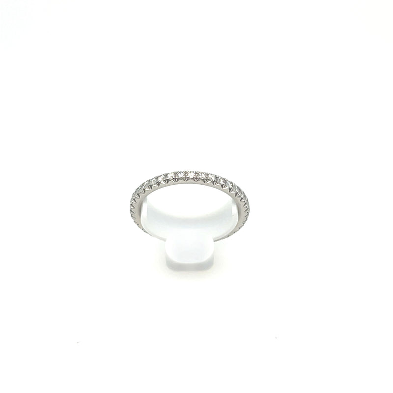 Platinum Cutdown Eternity Diamond Band .65 Carats