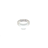 18K White Gold Channel Set Diamond Eternity Band