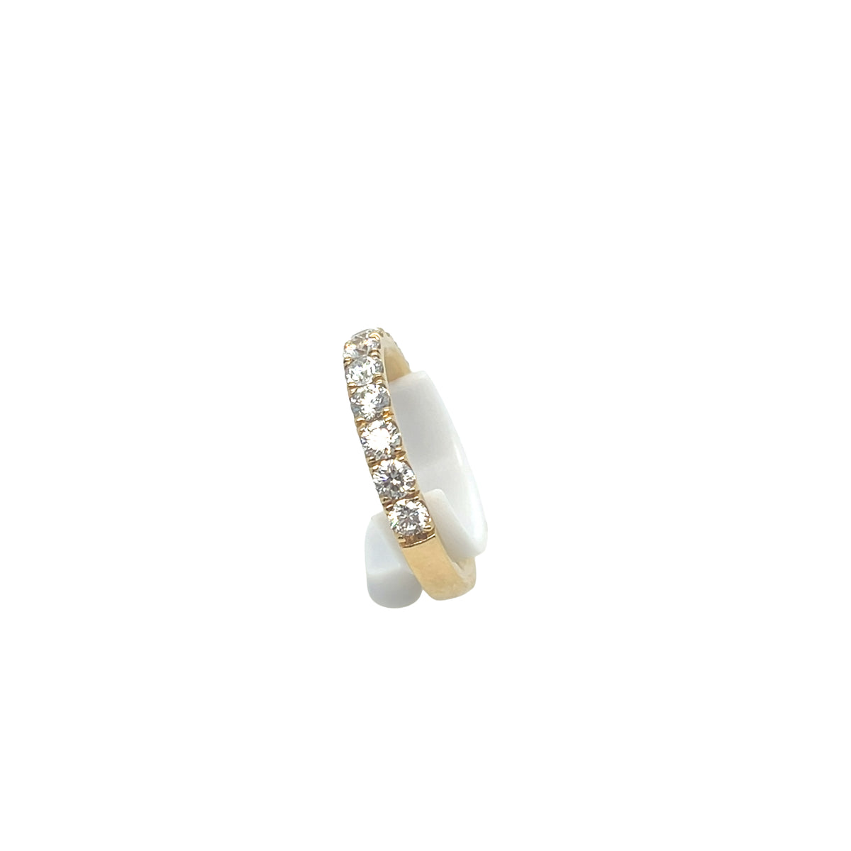 18K Yellow Gold Light Scoop Diamond Band 1.00 Carat - NAGI