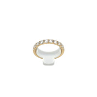 18K Yellow Gold Light Scoop Diamond Band 1.00 Carat - NAGI