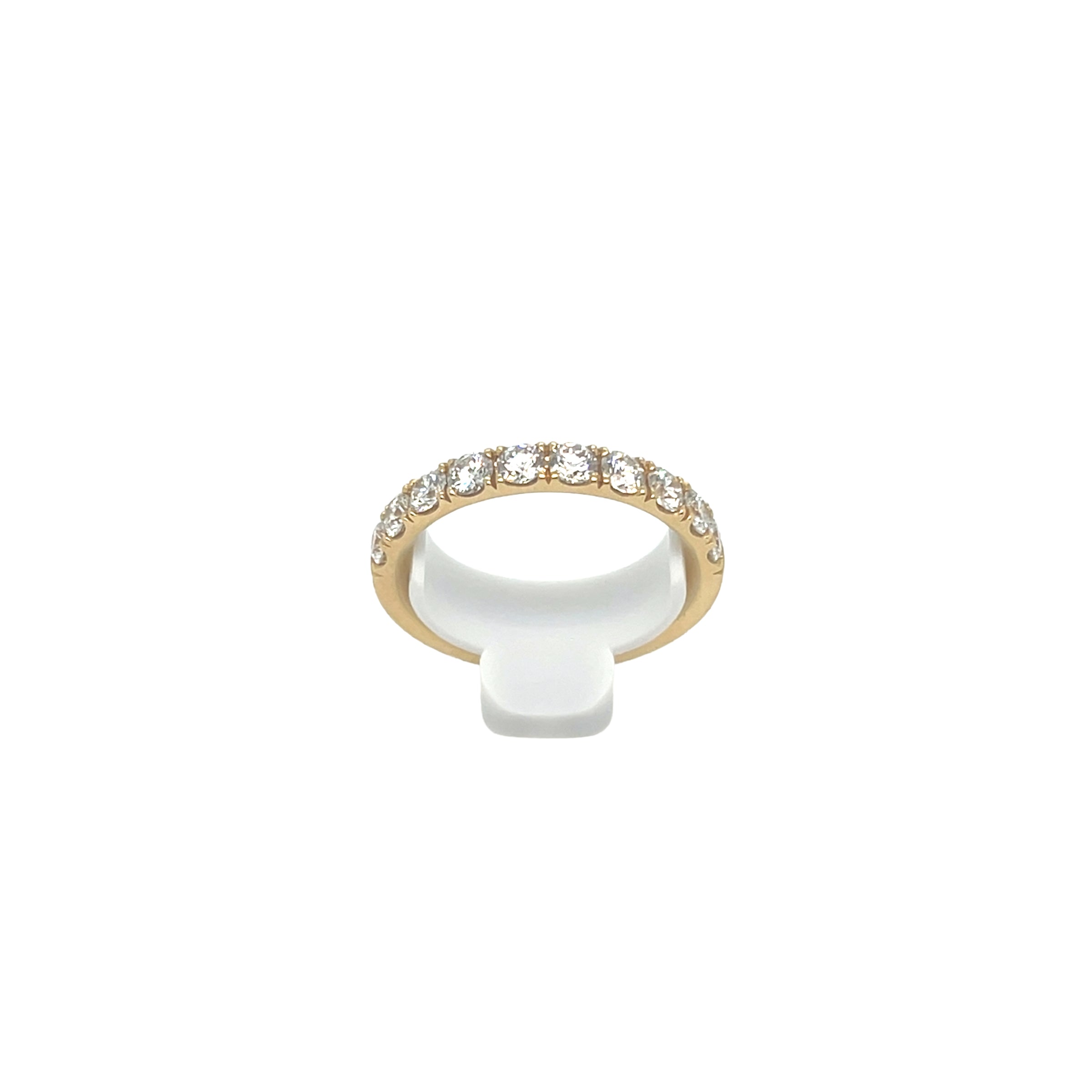 18K Yellow Gold Light Scoop Diamond Band 1.00 Carat - NAGI