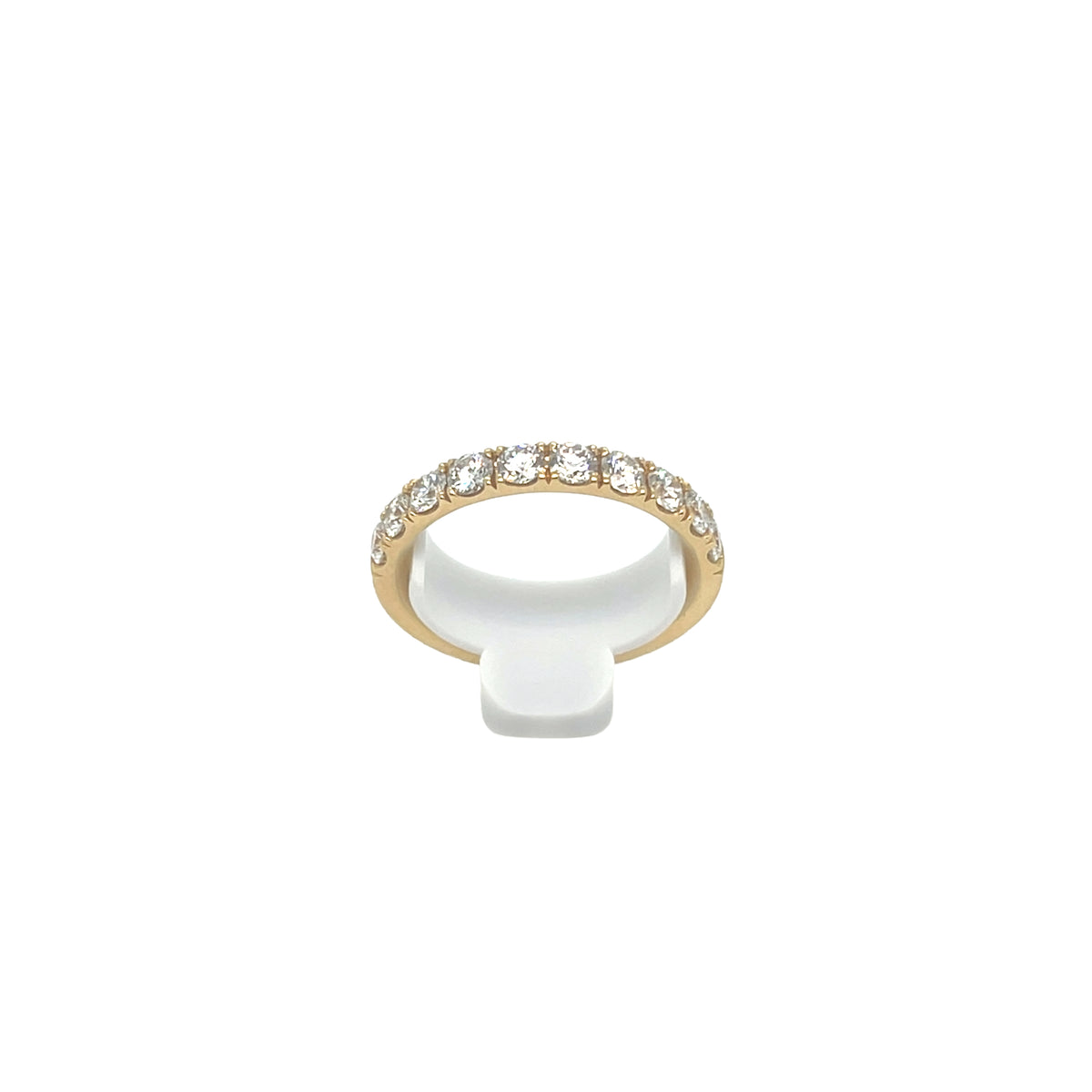 18K Yellow Gold Light Scoop Diamond Band 1.00 Carat - NAGI