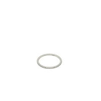 Platinum Light Scoop Diamond Band .12 Carats