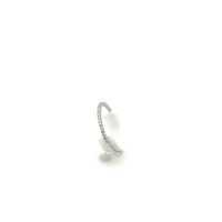 Platinum Light Scoop Diamond Band .12 Carats