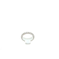 18K White Gold Pave Diamond Band .50 Carats