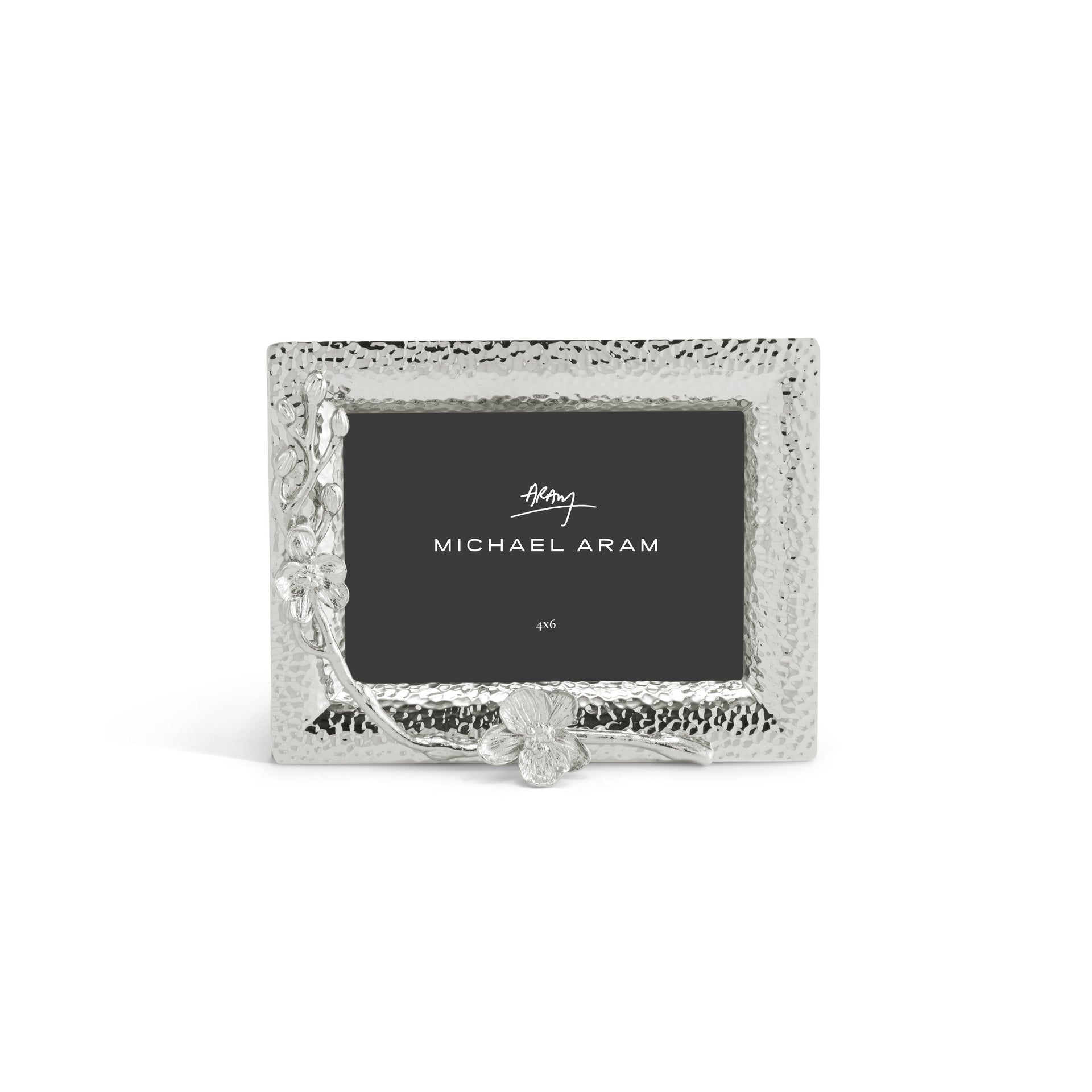 White Orchid Photo Frame 4x6