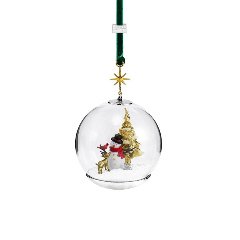 Michael Aram Snowman Forest Friends Snow Globe Ornament