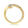 Gabriel 14K Yellow Gold Bujukan Diamond Open Snake Ring