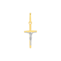 14K Two-Tone Crucifix