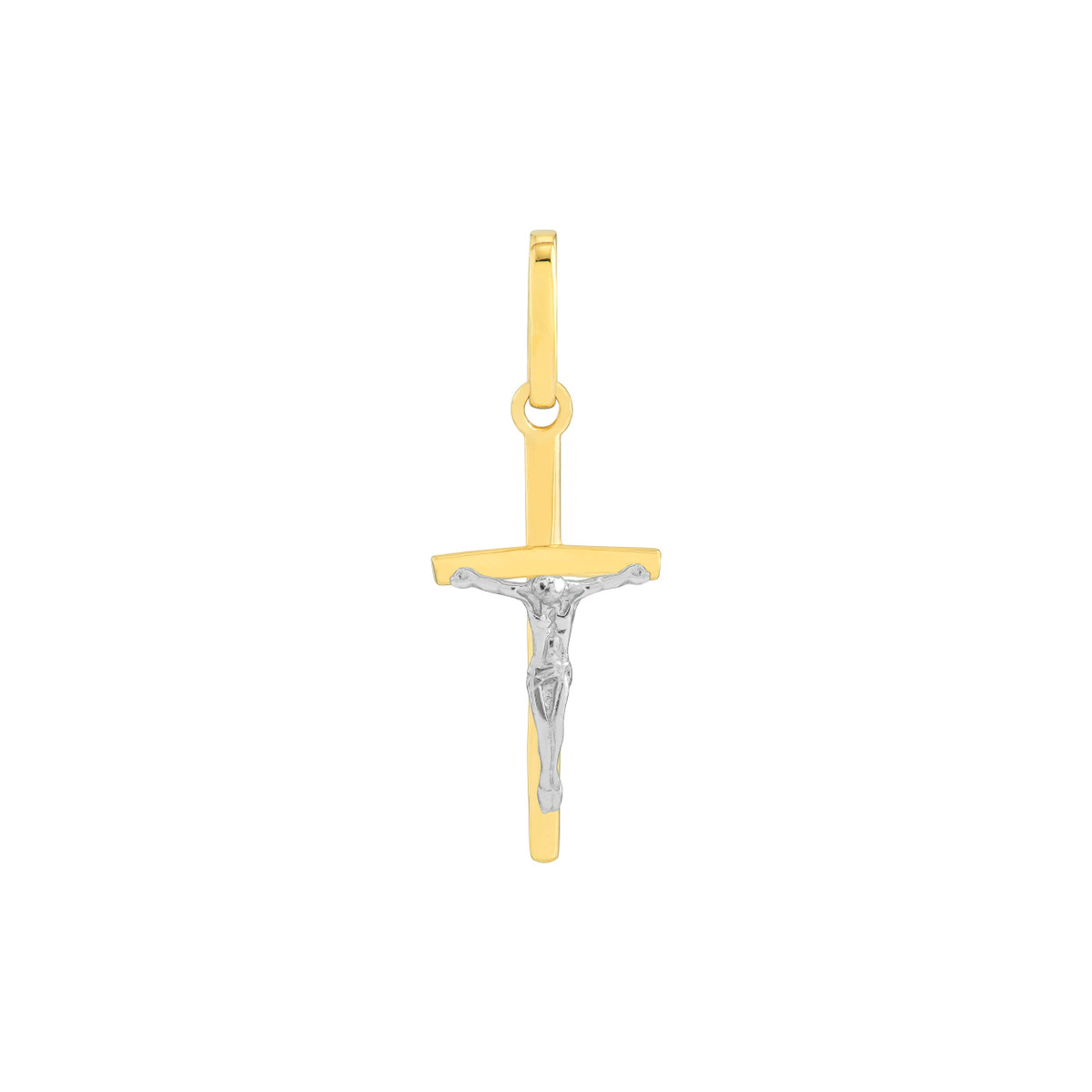 14K Two-Tone Crucifix