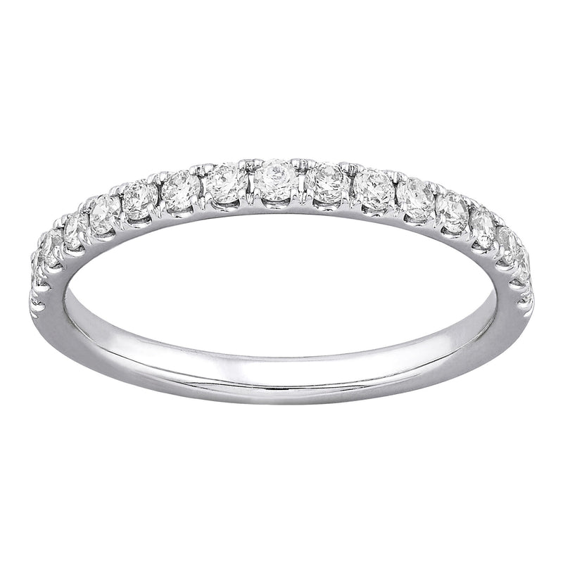 14K White Gold Lab-Grown Diamond Band .40 Carats img1