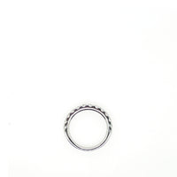 14K White Gold Prong Sharing Round Lab-Grown Diamond Band img4