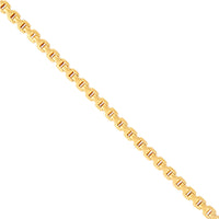 14K Yellow Gents Gold 3.5MM Box Chain Bracelet img3