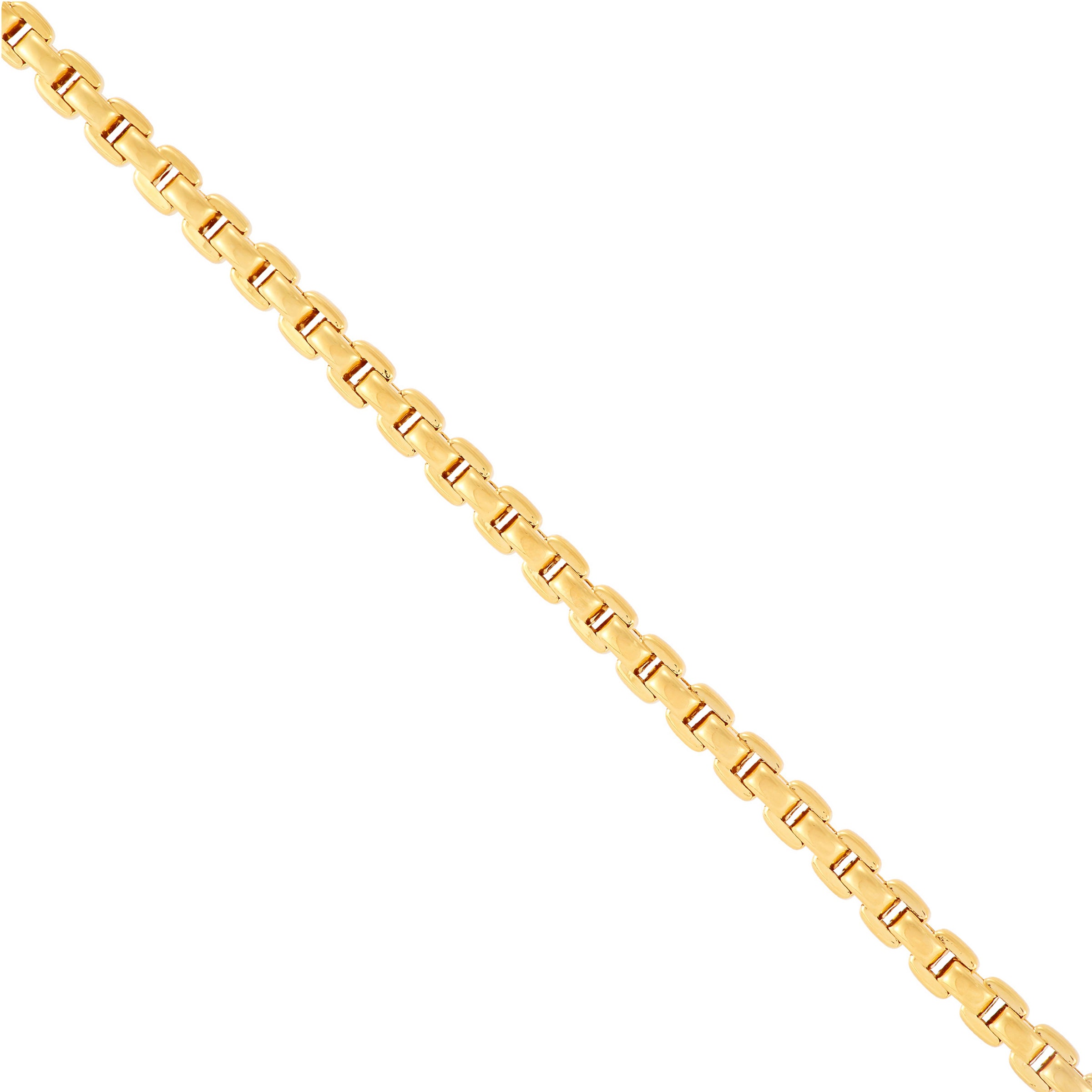 14K Yellow Gents Gold 3.5MM Box Chain Bracelet img3