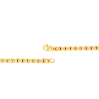 14K Yellow Gents Gold 3.5MM Box Chain Bracelet img4