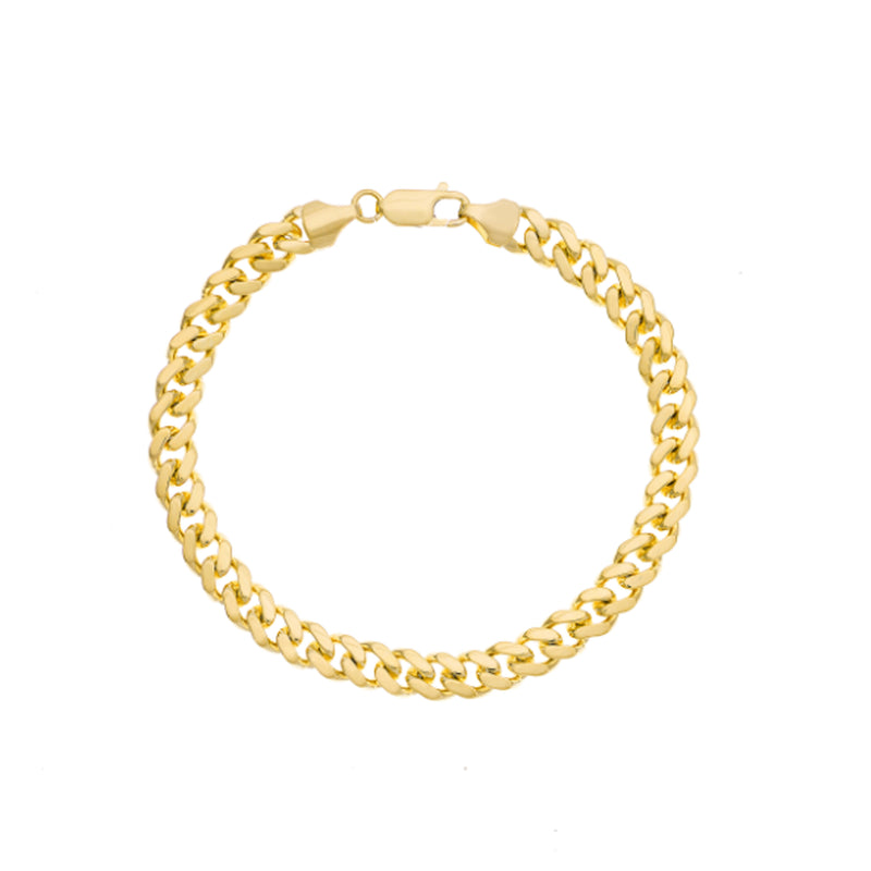 14K Yellow Gold 7.30MM Miami Cuban Link Bracelet
