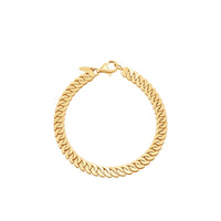 14K Yellow Gold Gents 6MM Tight Curb Chain Bracelet img1