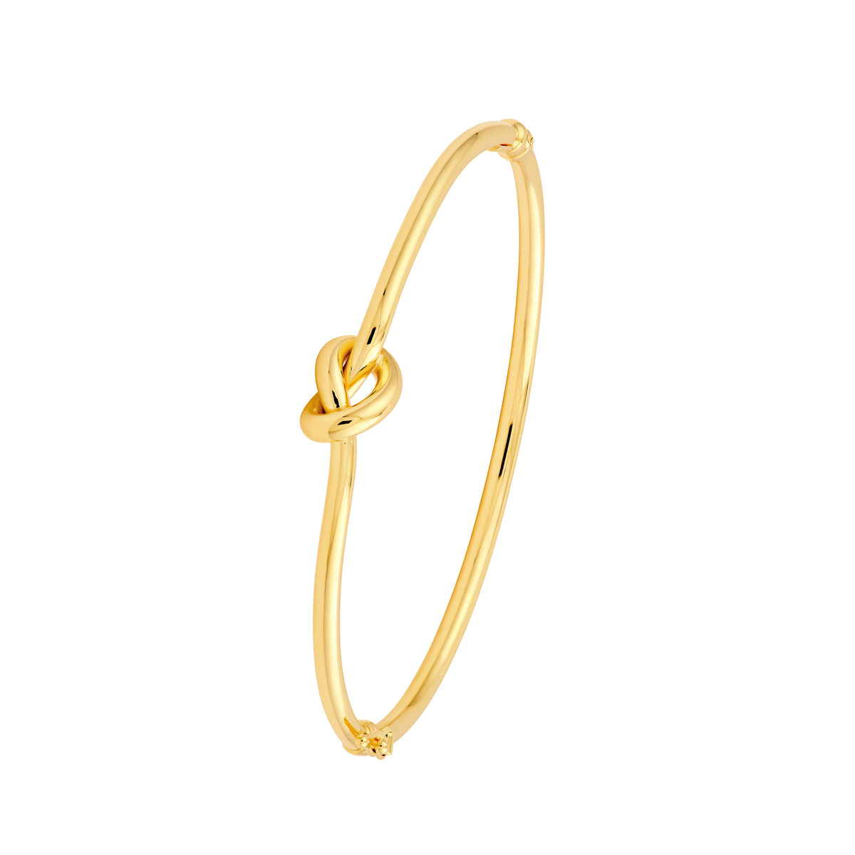 14K Yellow Gold Love Knot Bangle Bracelet Image 1
