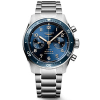 Longines Spirit Flyback 42MM Auntomatic Watch Chronograph Sunray Blue Dial  L38214936