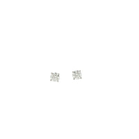 18K White Gold 4-Prong .61 Carat Martini Stud Earrings