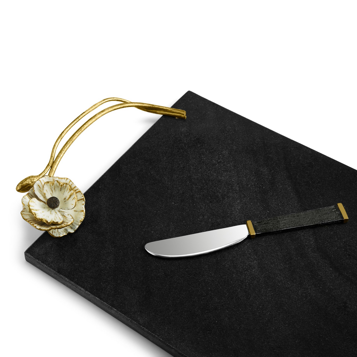 Michael Aram Anemone Large Cheese Board with Knife