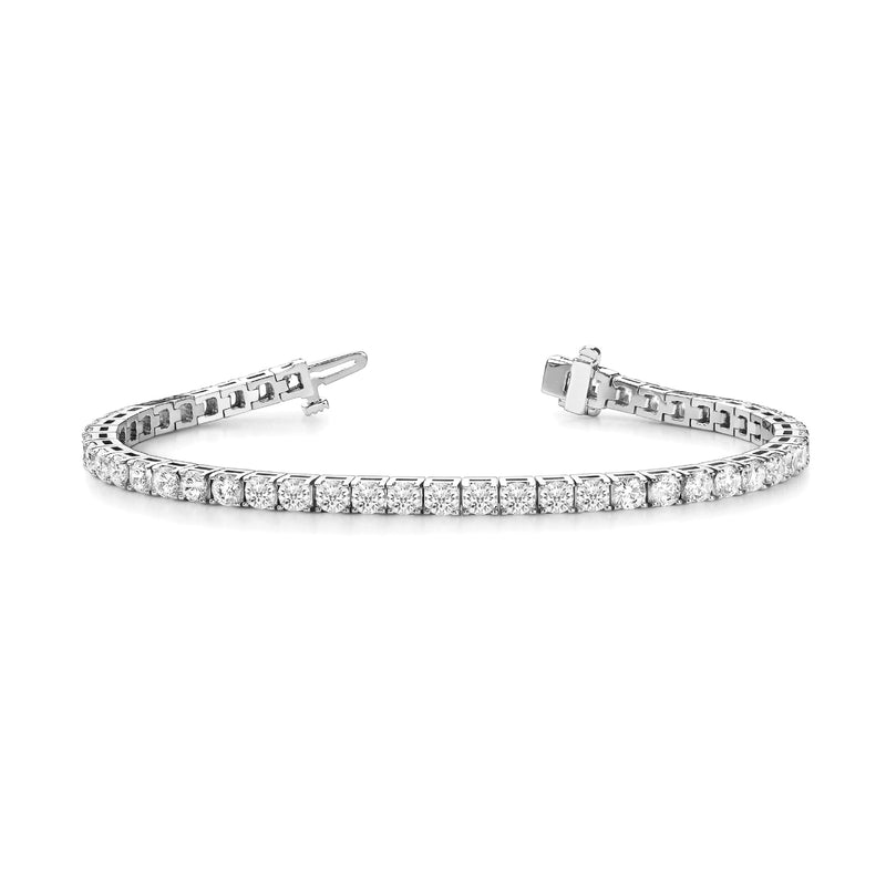 18K White Gold 8 Carat Diamond Tennis Bracelet