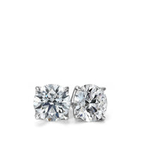 18K White Gold Lab-Grown Diamond Stud Earrings 3.20 Carats