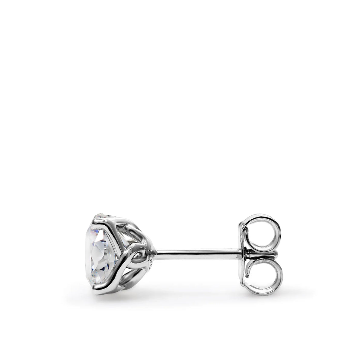 18K White Gold Lab-Grown Diamond Stud Earrings 3.20 Carats img2