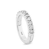 18K White Gold Superfit Shank Diamond Band img1