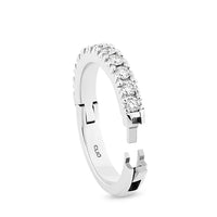 18K White Gold Superfit Shank Diamond Band img2