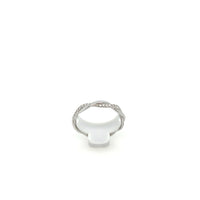 18K White Gold Twist Diamond Band img2