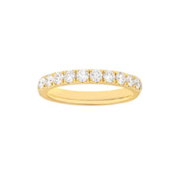 18K Yellow Gold CutDown Diamond Band .75 Carats img1