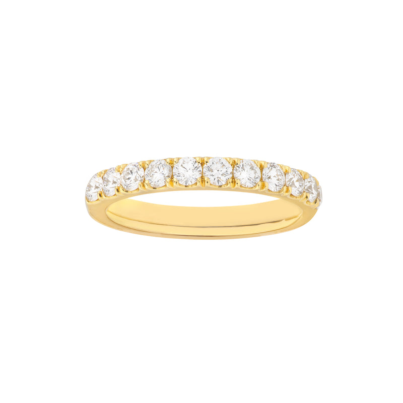 18K Yellow Gold CutDown Diamond Band .75 Carats img1