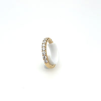 18K Yellow Gold CutDown Diamond Band .75 Carats img3