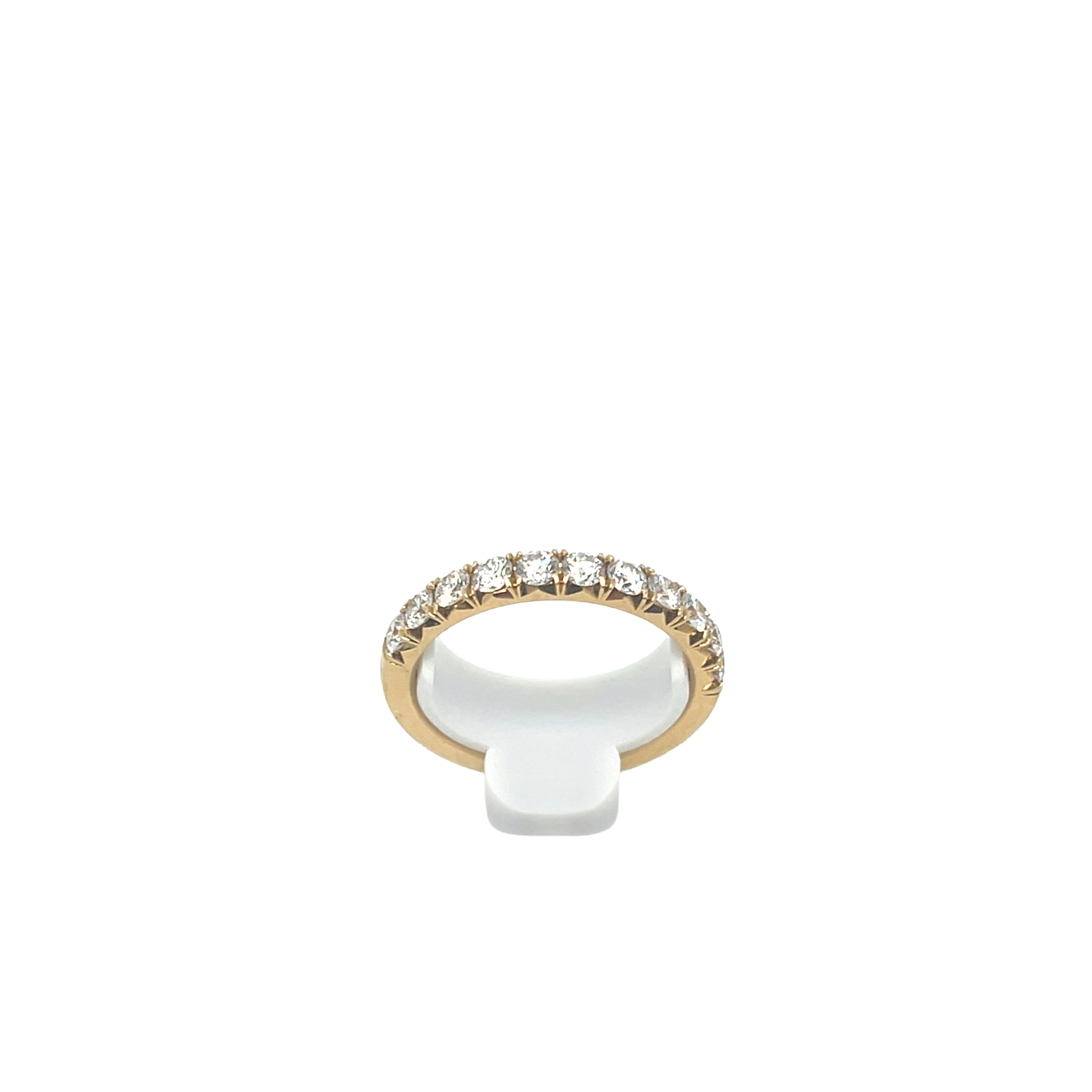 18K Yellow Gold CutDown Diamond Band .75 Carats img4