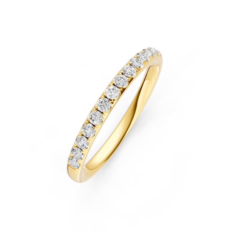 18K Yellow Gold Diamond Band .25 Carats Total img1
