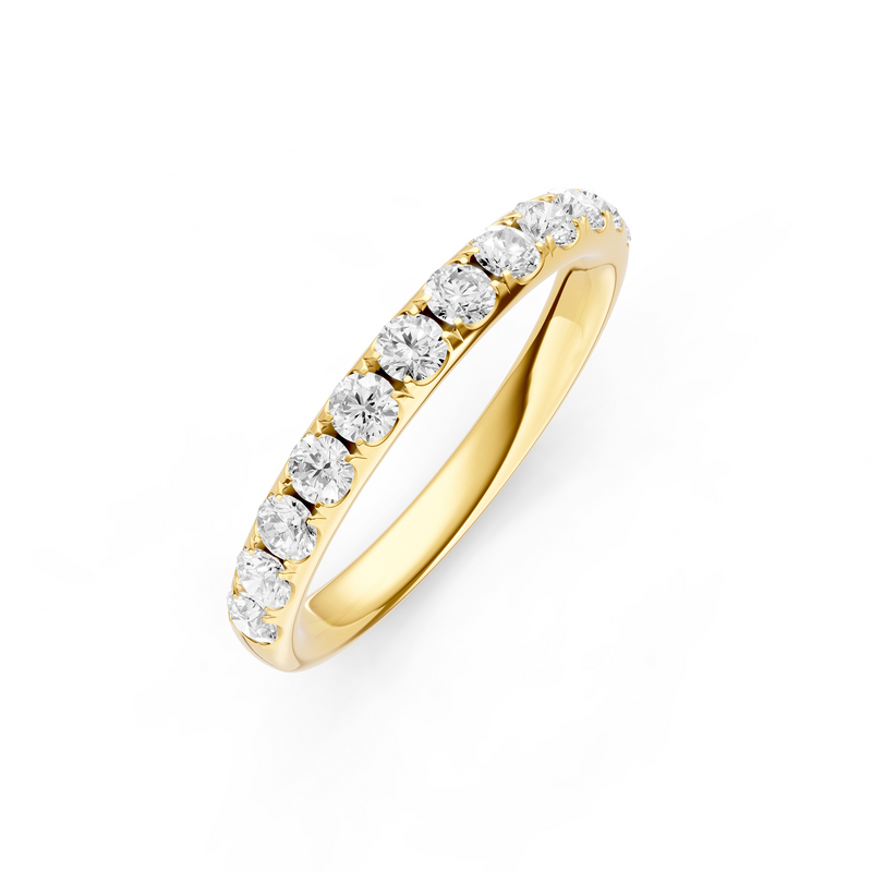 18K Yellow Gold Diamond Band 0.50 Carats img1
