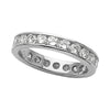 18K White Gold Channel Set Diamond Eternity Band